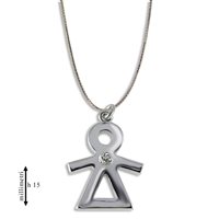 Collana Gemoro Donna in Oro bianco Diamante PB1533BIA - PB1533BIA